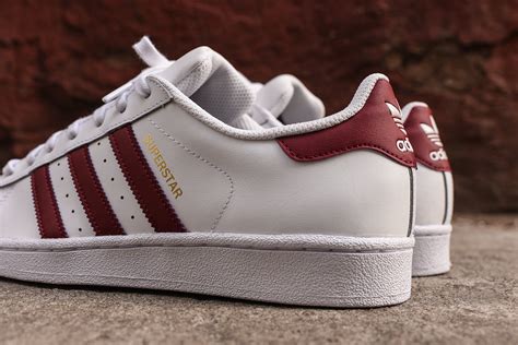 adidas superstar maroon